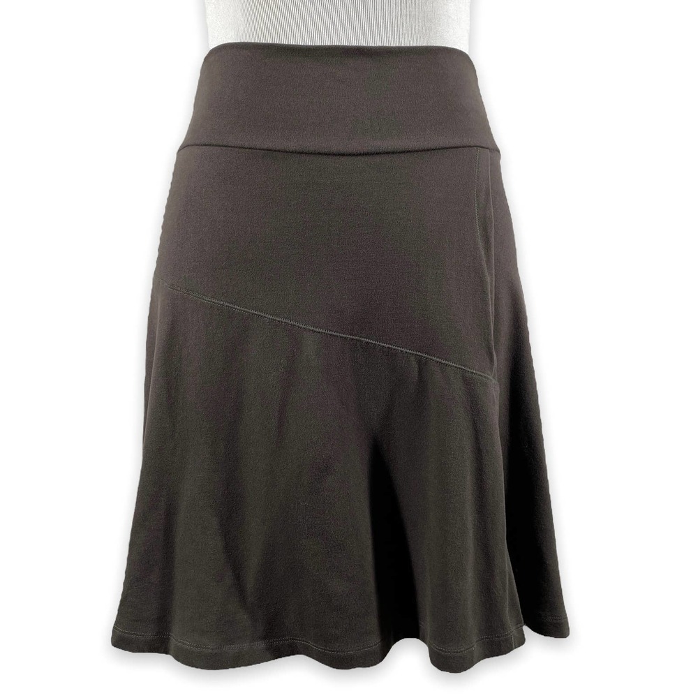 Athleta A-Line Skirt Women Petite XSP Brown Knit Active Athleisure Travel Casual